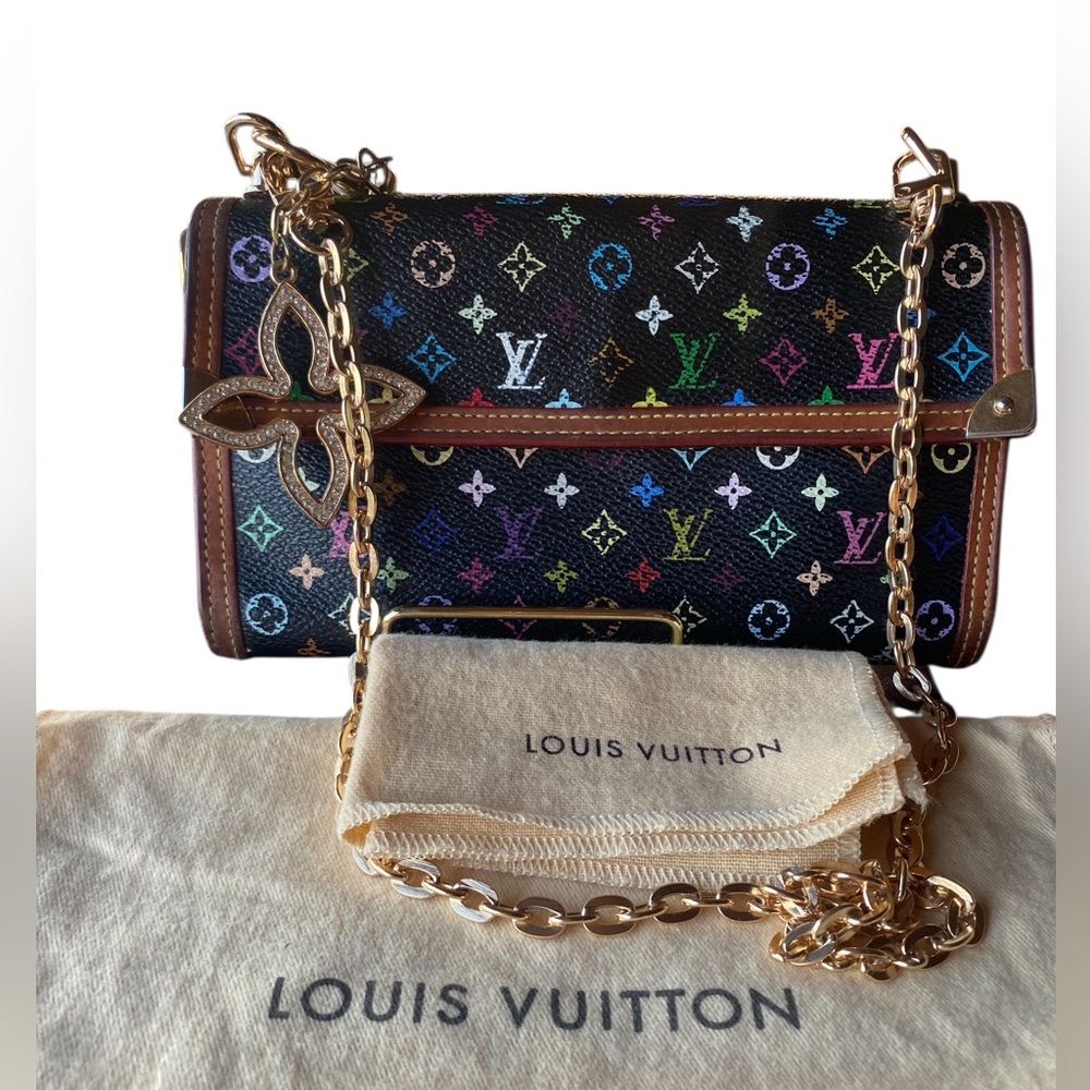 🍒 BEAUTIFUL LOUIS VUITTON CROSSBODY LIMITED 💎TAKASHY MURAKAMI MULTICOLOR🍒